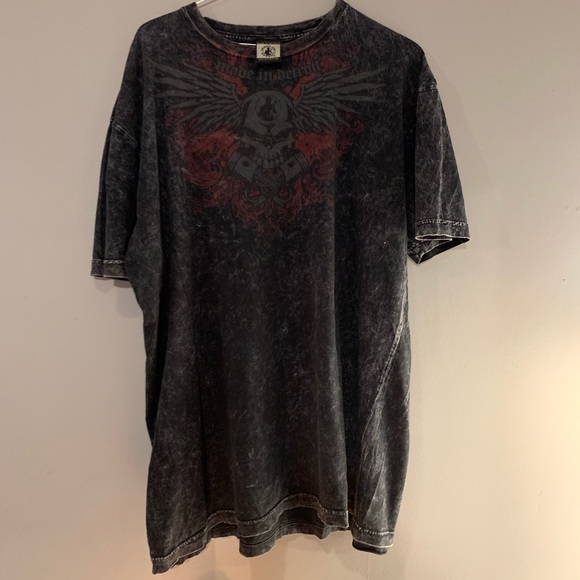 Made In Detroit Black Skull T Shirt - Picture 6 of 8